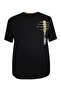 Men's Large Size Printed Single Jersey Crew Neck T-Shirt
