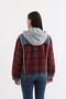 Women's Hooded Jean Jacket - 5