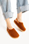 Moshe Women's Fur-Lined Single Buckle Winter Cinnamon Sandals-Looking Slippers - 3