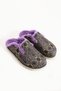 Savora Women's Fabric Plush Slip-On Vibrant Purple Indoor Slippers - 9