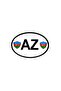 Special Drop Sticker for Labelers Oval Design with Country Flag Azerbaijan Az Letter Arma