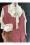 Vintage Sleeveless Female Child Dress Shirt Twinset - 7