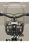 Children's Bicycle High-carbon steel frame with rear seat, wear-resistant tyres, adjustable seat, smooth bearings, safe, stable and responsive dual brakes Best for children's cycling adventures - 6