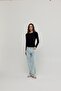 Women's Black Basic Long Sleeve Bodysuit - 3