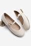 Women's Buckle Ballerinas Meladi Ecru