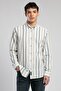 Drake Men's 100% Cotton Long Sleeve Woven Shirt Navy Blue-Beige - 2