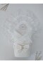 Ecru Lace Baby Girl and Boy Blanket - Mevlütlük Newborn Hospital Exit Seasonal - 2