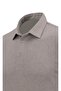 Men's Shirt Collar Cotton Mercerized Self-Patterned Jacquard Classic Fit Gray T-Shirt - 5108 - 4