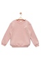 Girl's Pink Sweatshirt with Daisy - Girls' Clothing - 2