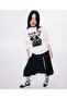 High Collar Printed Sweatshirt - 2