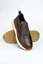 Gaston Genuine Leather Handmade Men's Brown Sneaker Shoes - 3