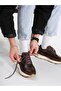 Gaston Genuine Leather Handmade Men's Brown Sneaker Shoes - 7
