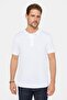 Men's 5-Pack Burgundy-Grey-Navy-White-Blue Slim Fit Slim Fit Cotton Plain Pique Polo Collar T-Shirt - 6