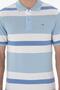 100% Cotton Polo Neck Striped Men's T-Shirt - 6