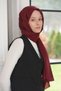 Claret Red Ed Scarf Heritage Saye Pattern Shawl - 2