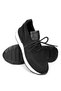 Alpino Black Knitwear Genuine Leather Handmade Men's Sports Shoes - 7