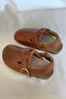 Nora Genuine Leather Sabo Sandals Brown Cork Sole 26-30 - 4