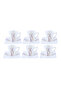 12Pcs Bone China Square Cup & Saucer Set, RF4306 - 2