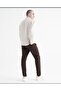 New Season Lycra Waist Laced Silim Mold Fabric Trousers - 4
