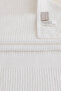 Ivory White Ribbed Micro Fiber 100% Cotton 2 Piece Bath Towel Set 50 X 90 - 70 X 140 1125A - 5
