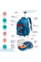 18Inch Set of 5 School Bag wt Lunch Box, Water Bottle, Lunch Bag & Pencil Case - TREX Dinosaur Blue - 2