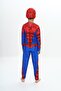 High Quality Spi Muscular Child Masked Black Spider Adem Pattern Pajamas Suit - 5