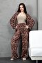 Patterned Multi Kimono Bottom-Top Set - 2
