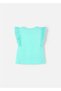 Girl's Sleeveless Crochet Detailed T-Shirt 3010 - 2