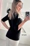 V-Neck Garnished Bat Sleeve Blouse 5Y144 - 2