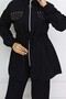 Stoned Linen Airobin Suit Black 4766 - 3