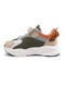 Evo Men's Khaki Gray Velcro Orthopedic Comfortable Light Sole Daily Children's Sports Shoes - 2