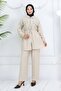 Stone Linen Airobin Suit Stone Color 4766