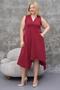 Large Size Asymmetry Cut Pocket Dress