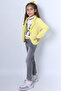 Girl's Jacket 3-Piece Suit with Scarf Jeans Pants with Chain Detail F23 - 4
