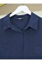 Double Pocket Oval Cut Sleeve Folded Shirt Tunic -Laci - 3
