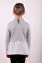 Girls' Shirt Sweatshirt with Detailed Collar Accessory - 2