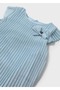 Girl's Tulle Pleated Dress Blue - 3