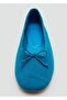 Suede Ballerinas with Bow - 4