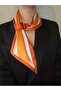 Tie Scarf Orange E Patterned - 2