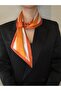 Tie Scarf Orange E Patterned