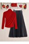Half Neck Gathered Sandy Blouse - 2