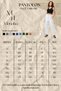 Women's Light Blue Wide-Leg Palazzo Linen-Look Trousers - Cotton, with Pockets, Summer Monaha - 3