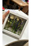 إطار صور على شكل صندوق ورد 20×20 سم، إطار ذكريات عميق، إطار زهور - 3
