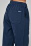 Women's Light Navy Blue Carrot Fit Ankle Length Linen Trousers - Cotton, Summer Monaha - 7