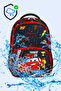 Car Printed 3-Piece Set: Primary School Bag, Thermal Lunch Bag, and Pencil Case Set - 3