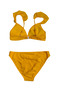Glowzia Yellow Ruffle Women's Bikini Set - 2