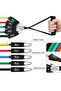 11 Pcs Resistance Rubber Set 68 kg Strength Resistance Muscle Developer Power Band with Door Pull Apparatus - 5
