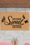 Home Welcome Butterfly Decorative Multi-Purpose Indoor and Outdoor Door Mat