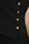 Matea Regular Fit V-Neck Logo Button Vest W5Rh85Wgx02 Vest W5Rh85 Wgx02 Jblk - 5