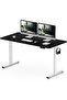 FlexiSpot Electric Standing Desk with Height Adjustable 141x60 cm - Charcoal Black